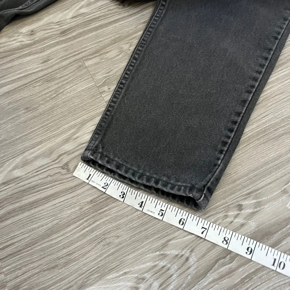 Vintage Levis 550 Orange Tab Relaxed Fit Tapered Black Jeans Made in USA 32x32
